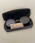 Four Pairs Antique Spectacles  Eyeglasses Round Bifocal Lens Pince-nez In Cases