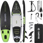11 Ft Inflatable Stand Up Paddle Boards Extra Wide Paddleboard With Paddle