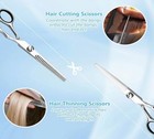2pcs Pro Hair Cutting Scissors Set - Thinning Shears   Barber Salon   Home Use