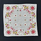 Vintage Wedding Handkerchief Lot Bride Lace Cottagecore Floral Linen Coquette