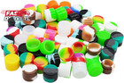 Pearwell 2ml Silicone Wax Containers Concentrate Sealed Oil Non-stick Jars  100 