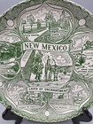 Vintage New Mexico   - 9  Porcelain Souvenir State Plate