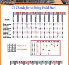 C6 Chord Chart For 10 String Pedal Steel Guitar - 48 Chords X 12 Locations