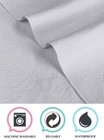 Waterproof Flat Crib Mattress Pad Cover 52  X 28  - Quilted  Noiseless  Soft    