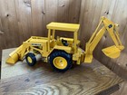 Vintage Yellow Ertl John Deere Backhoe Loader Farm Toy Tractor