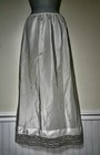 Vtg Gaymode Stiff Rustly Taffeta Noisy Nylon   Lace Half Slip Petticoat Skirt