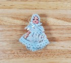 Dollhouse Baby Doll Porcelain Moveable 1 12 Scale Miniature Blue Lace Outfit