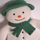 Vintage 10  The Snowman Plush Eden Soft Toy Green Scarf Raymond Briggs Book 90 s
