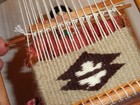 Model Traditional Navajo Loom Handcrafted By Harry   Mary Morgan  coa 