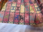 Vintage 1970s Guatemalan Half Apron Handwoven Mayan Brocade Cats Folk Art