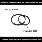 Replacement Belts For Bissell Proheat 2x Vacuum 1383r 1383 9200 9300 9400