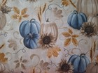 Blue   Cream Color Pumpkins Medical Surgical Bouffant Scrub Hat Size Small