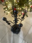 Wrought Iron Fireplace Tool Set Of 4 Plus Stand Unique Vintage Home Decor