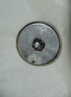 Vintage Round Silver Tone Ornate Metal Button Large 1 5  Retro Art Deco Relief