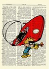 Calvin And Hobbes Spaceman Spiff Dictionary Art Print Book Picture Poster Comic