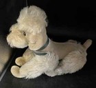 Vintage Steiff Poodle Snobby Fully Jointed With Ear Button And Gray Collar