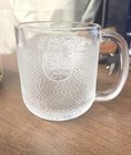 Set Of 4 Vintage Littala Krouvi 50 Cl Clear Textured Glass Beer Or Coffee Mugs