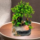 Indoor Tabletop Fountain Ornament Led Light Source Fengshui Waterfall Decor
