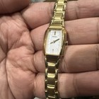 Working Vintage Seiko Watch Womens Gold Tone Dainty 15mm  Fit 7 5 - Bad Hook