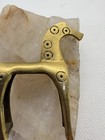 Vintage Gold Tone Horse Brooch Sculptural Mid Century Modern Style Animal Figure