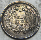 1871-s H10c Seated Liberty Half Dime  Attractive Circulated Example 