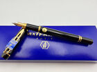 Waterman Le Man 200 Fountain Pen Black Gold Trim Ef 18k New In Box