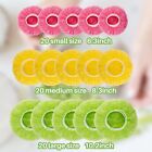 60pcs Bowl Covers Reusable - Plastic Bowl Covers Elastic Reusable Fresh Keeping