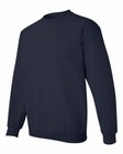 Men s Solid Cotton Crew Neck Fleece Sweatshirt Pullover