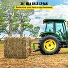 Vevor Pair 39  Hay Bale Spear 3000 Lbs Capacity 1 3 4  Wide With Nut And Sleeve
