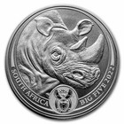 2022 1 Oz South Africa Big Five Series Ii Rhino  999 Silver Coin Bu