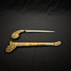Tumbuk Lada Dagger Indonesian With Sheath  Great Vintage Condition  Inscribed