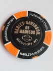 Harley Davidson Poker Chip  madison  Wisc  New Style Black