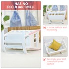Wooden Doll House Figurines Children Bedroom Set Play Toy Model