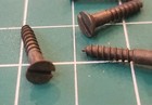 Lot Of 30  6 By      Steel Flat Head Slotted Wood Screws Vintage - Sh