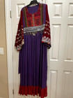 New Afghani Afghan Women   s Clothes Dress Purple Red Traditional Size 44 Xl