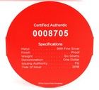 Coca-cola 2018 Fiji  1 Silver Proof Coin  999 Fine 6g Bottle Cap W  Box   Coa