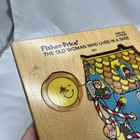 Vintage Fisher-price Old Woman Who Lived In A Shoe Wooden Puzzle 13 Pc Toy Kids