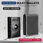 Wallet For Men Minimalist Compact Pop Up Credit Card Holder  Front Pocket Smart