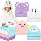 Baby Bath Towels Set For Infants Toddlers  Animal Hooded Baby
