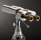 1920s Century Nautical Naval Fully Brass Victorian Heavy Binoculars Chrome