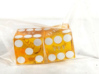 Pair Of Dice From Circa Las Vegas Hotel   Casino Fremont Street Yellow