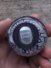 Antica Murrina Veneziana Murrine Millefiori Art Glass Paperweight Blue Floral 2 