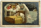 Rare Woolson Spice Christmas Lion Coffee Ohio Advertising Picture Card