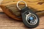 New Rare Vintage 1970s Chrysler Cordoba Leather Key Chain Ring Fob Nos
