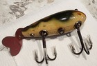 Antique Vintage Rare Wooden Fishing Lure C c b  Co  Garrett  Ind - Pat  9-7-1920