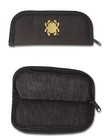 Spyderco Large Nylon Pouch Black With Embroidered Gold Spyderco  bug  Logo C12nc