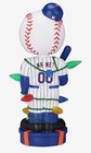 New York Mets Mr  Met Holiday Flashing Lights 10  Bobblehead Bobble Head Doll