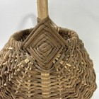 Vintage Buttocks Basket Medium Gods Eye Hand Woven Primitive Butt Egg Gathering