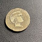 Goa India Portuguese Rare 1858  Silver Rupia Pedro V    Scarce Hard To Find