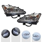 For 2006-2010 Lexus Is250 Is350 Led Drl Projector Chrome Headlights Left right